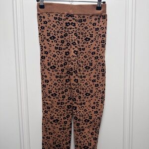 Janie and Jack jumpsuit girls leopard print sweater pants Size 10